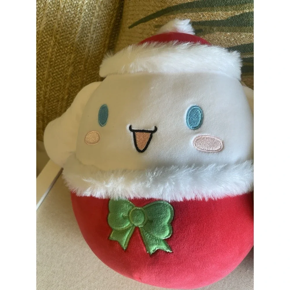 2 Squishmallows‎ Christmas Sanrio Pompompurin & Cinnamoroll NEW 8 inch Elves